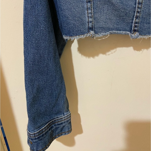 Wild Fable Cropped Denim Jean Jacket - Picture 6 of 9